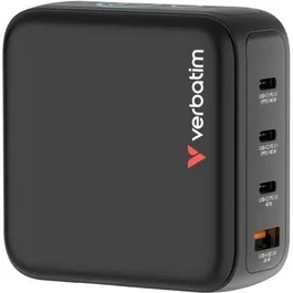 Verbatim Mini GaN Charger 140W con Pantalla y 4 Puertos